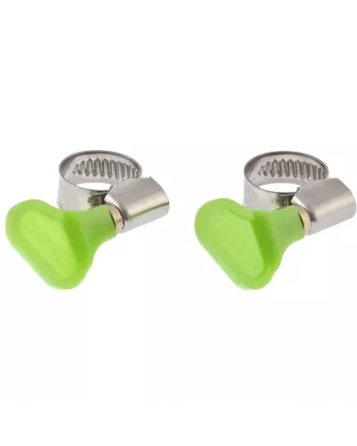 Хомуты металлические элемент крепления с формой ключа 10-16 мм, 2 шт Сибртех