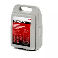 Домкрат гидравлический бутылочный, 2 т, h подъема 181-345 мм, в пластиковом кейсе MATRIX 50773