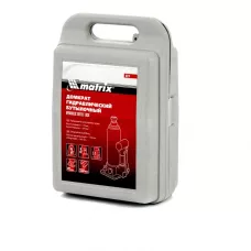 Домкрат гидравлический бутылочный, 3 т, h подъема 178-343 мм, в пластиковом кейсе MATRIX 50774