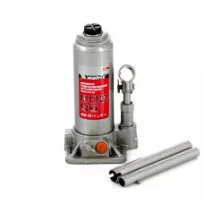 Домкрат гидравлический бутылочный, 4 т, h подъема 194-372 мм, в пластиковом кейсе MATRIX 50775