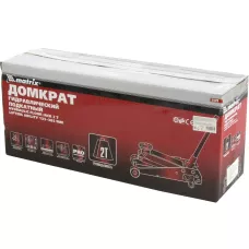 Домкрат гидравлический подкатный, 2 т, Н 135-385 мм MATRIX  51028