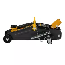 Домкрат гидравлический DENZEL подкатной с фиксатором, 2 т, 130-330 мм