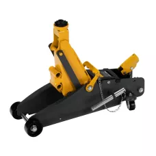 Домкрат гидравлический DENZEL подкатной с фиксатором, 2,8 т, 135-385 мм