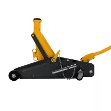 Домкрат гидравлический DENZEL подкатной с фиксатором, 2,8 т, 135-385 мм