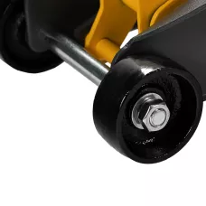 Домкрат гидравлический DENZEL подкатной с фиксатором, 2,8 т, 135-385 мм