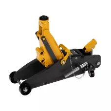 Домкрат гидравлический DENZEL подкатной с фиксатором, 2,8 т, 135-385 мм, в кейсе