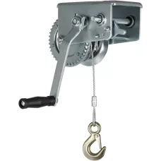 Лебедка шестеренчатая, тяга 0,8 т, тросовая MATRIX 522735