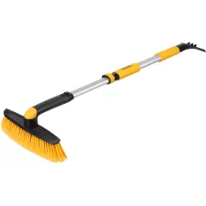 Щетка-сметка со скребком DENZEL телескоп, поворотная голова, 750-1120 мм