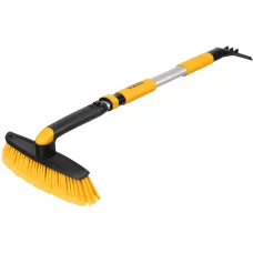 Щетка-сметка со скребком DENZEL телескоп, поворотная голова, 750-1120 мм