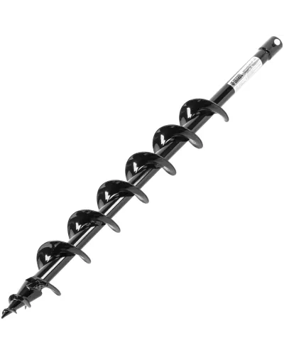 Шнек для грунта ER-80, диаметр 80 мм, длина 800 мм,соединение 20 мм, съемный нож Denzel