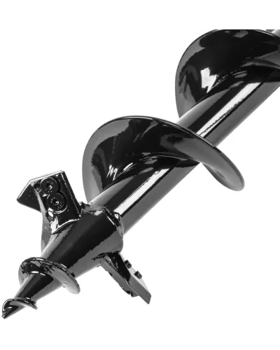 Шнек для грунта ER-80, диаметр 80 мм, длина 800 мм,соединение 20 мм, съемный нож Denzel