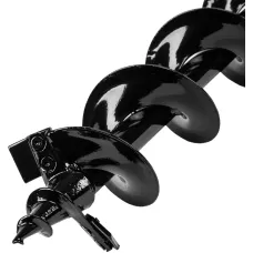 Шнек для грунта DENZEL ER-100, диаметр 100 мм, длина 800 мм,соединение 20 мм, съемный нож