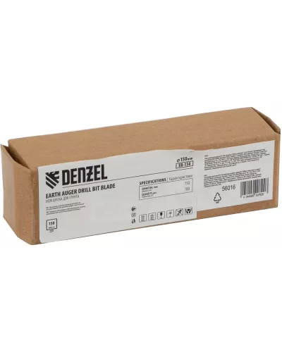 Нож шнека для грунта ER-150, диаметр 150 мм, комплект 2 шт Denzel