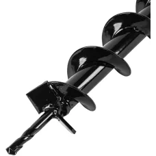 Шнек для грунта DENZEL E-60, диаметр 60 мм, длина 800 мм,соединение 20 мм, несъемный нож