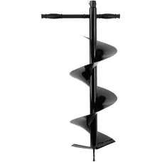 Шнек для грунта DENZEL E-250, диаметр 250 мм, длина 800 мм,соединение 20 мм, несъемный нож