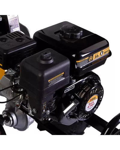 Мотоблок DPT-370X, 7 л.с, дисковое сцепление, ширина 90 см, глубина 35 см, фрез 3 х 4, ВОМ, передачи 3В/1Н Denzel