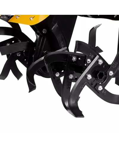 Мотоблок DPT-370X, 7 л.с, дисковое сцепление, ширина 90 см, глубина 35 см, фрез 3 х 4, ВОМ, передачи 3В/1Н Denzel