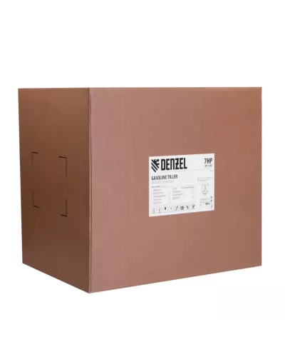 Мотоблок DPT-370X, 7 л.с, дисковое сцепление, ширина 90 см, глубина 35 см, фрез 3 х 4, ВОМ, передачи 3В/1Н Denzel