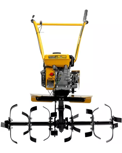 Мотоблок DPT-270SB, 7 л.с., ремен.сцеп, фрез 3х4, ШОМ, без колес, передачи 2В/1Н// Denzel