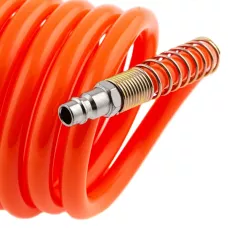 Шланг спиральный воздушный 8 х 12 мм, 18 бар, с быстросъемными соединениями, 10м Stels