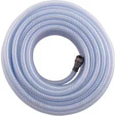 Шланг пневматический ПВХ, 10 x 16 мм, 18 бар, армированный, прозрачный, быстросъемное соединение, 30 м Stels