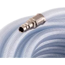 Шланг пневматический ПВХ, 10 x 16 мм, 18 бар, армированный, прозрачный, быстросъемное соединение, 30 м Stels