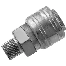 Муфта универсальная быстросъемная ("мама"), 1/4, внешняя резьба, 2 шт, Stels