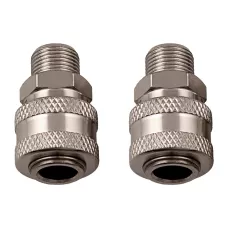 Муфта универсальная быстросъемная ("мама"), 3/8, внешняя резьба, 2 шт, Stels