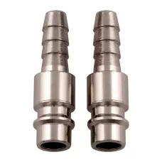 Ниппель универсальный быстросъемный ("папа"), 3/8, со штуцером "елка" под шланг 6 мм, 2 шт, Stels