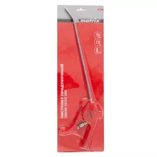 Пистолет продувочный с удлиненным изогнутым соплом 270 мм MATRIX 57334