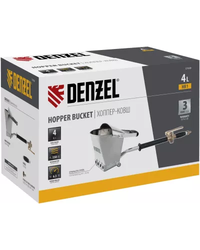 Хоппер-ковш HB1, 4 л, 350 л/мин Denzel