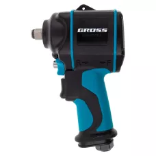 Гайковёрт пневматический ударный GROSS G985, 1/2", Twin Hammer, 610 Нм, 9000 об/мин, композитный 57440