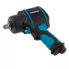 Гайковёрт пневматический ударный GROSS G1285, 1/2", TwinHammer, 1220Нм, 6500 об/мин, композитный 57442