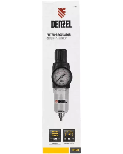 Фильтр-регулятор FR1500, 10 бар, 1500 л/мин, 1/4