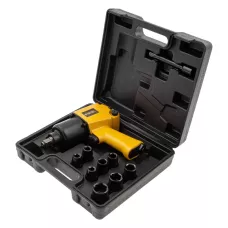 Пневмогайковерт ударный DENZEL IW860+набор головок, 1/2, 7000 об/мин, 868 Нм