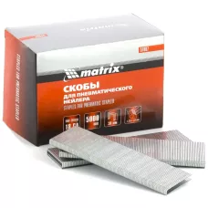 Скобы для степлера 18GA, 1,25 х 1 мм, длина 38 мм MATRIX 57667