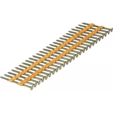 Гвозди DENZEL для пнев. нейлера (крашен.) длина - 50 мм, диам. - 2,9 мм, 2000 шт.