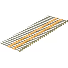 Гвозди DENZEL для пнев. нейлера (крашен.) длина - 65 мм, диам. - 2,9 мм, 2000 шт.