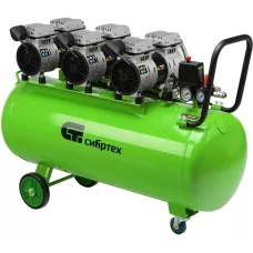 Компрессор безмаслянный малошумный МБ 2250/100, 2250 Вт, 100л, 400 л/мин// Сибртех