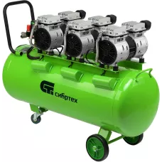 Компрессор безмаслянный малошумный МБ 2250/100, 2250 Вт, 100л, 400 л/мин// Сибртех