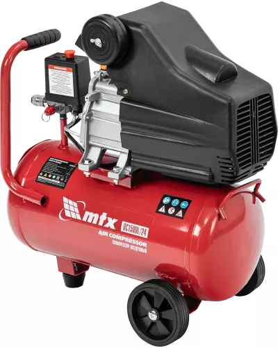 Компрессор воздушный DC1500L/24, 1,5 кВт, 24 л, 210 л/мин MTX