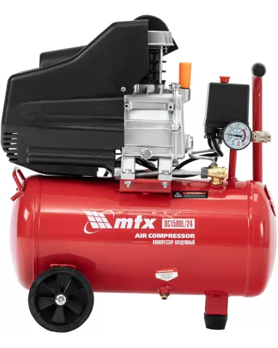 Компрессор воздушный DC1500L/24, 1,5 кВт, 24 л, 210 л/мин MTX
