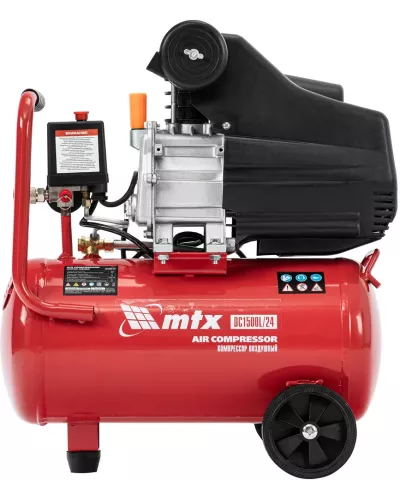 Компрессор воздушный DC1500L/24, 1,5 кВт, 24 л, 210 л/мин MTX