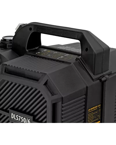 Компрессор  DLS750/6 безмасляный малошумный 750 Вт, 140 л/мин,ресивер 6 л Denzel