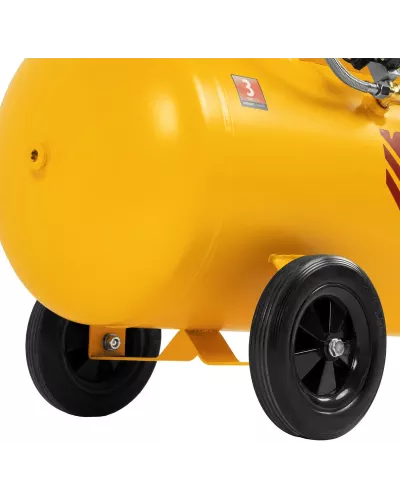 Компрессор безмасляный, малошумный  DLS 2250/100, 2250 Вт, 3x750, 100 л, 410 л/мин блок управления/ Denzel