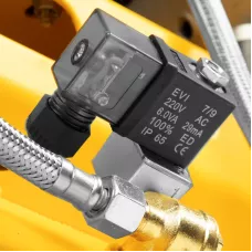 Компрессор безмасляный, малошумный DENZEL DLS 2250/100, 2250 Вт, 3x750, 100 л, 410 л/мин блок управления/ Denzel