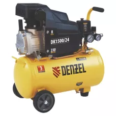 Компрессор воздушный DENZEL X-PRO DK1500/24, 1.5 кВт, 230 л/мин, 24 л