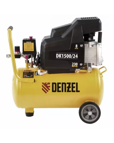 Компрессор воздушный DK1500/24, Х-PRO 1.5 кВт, 230 л/мин, 24 л Denzel