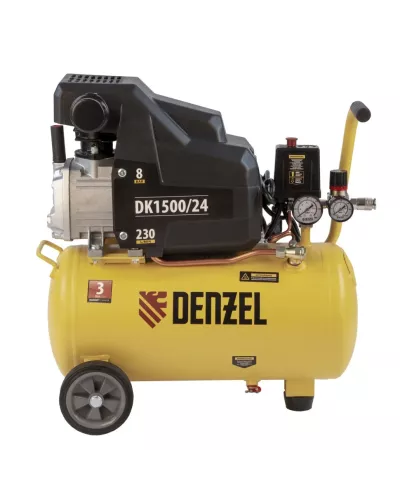 Компрессор воздушный DK1500/24, Х-PRO 1.5 кВт, 230 л/мин, 24 л Denzel