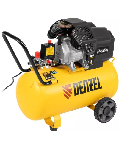 Компрессор воздушный DKV2200/50, Х-PRO 2.2 кВт, 400 л/мин, 50 л Denzel